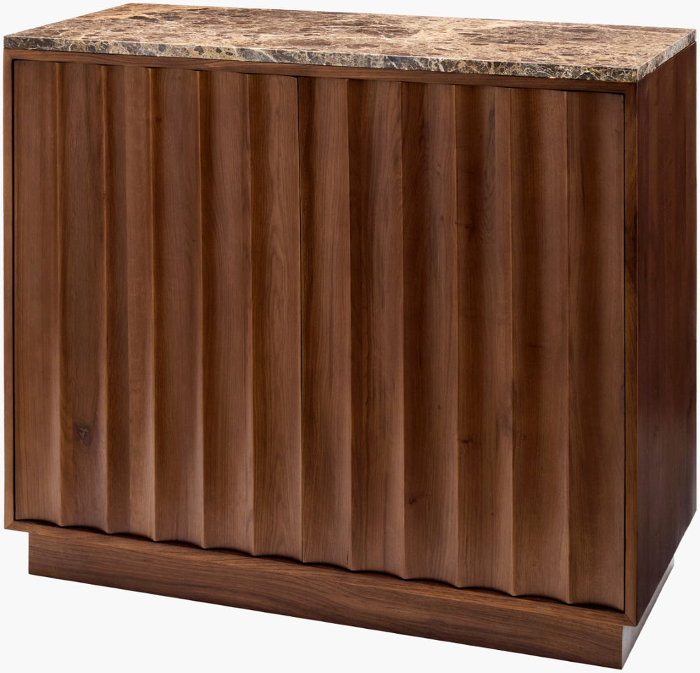 Surya Skopa Mid-century Modern Accent Cabinet Slim Closed Storage for Entryway or Living Room SKOP002-313616