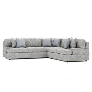 Bernhardt Bernhardt Serena 3-Piece Corner Sectional 111" Low-Profile Modern-Classic Fabric Sofa, Custom Built - Made to Order K2041