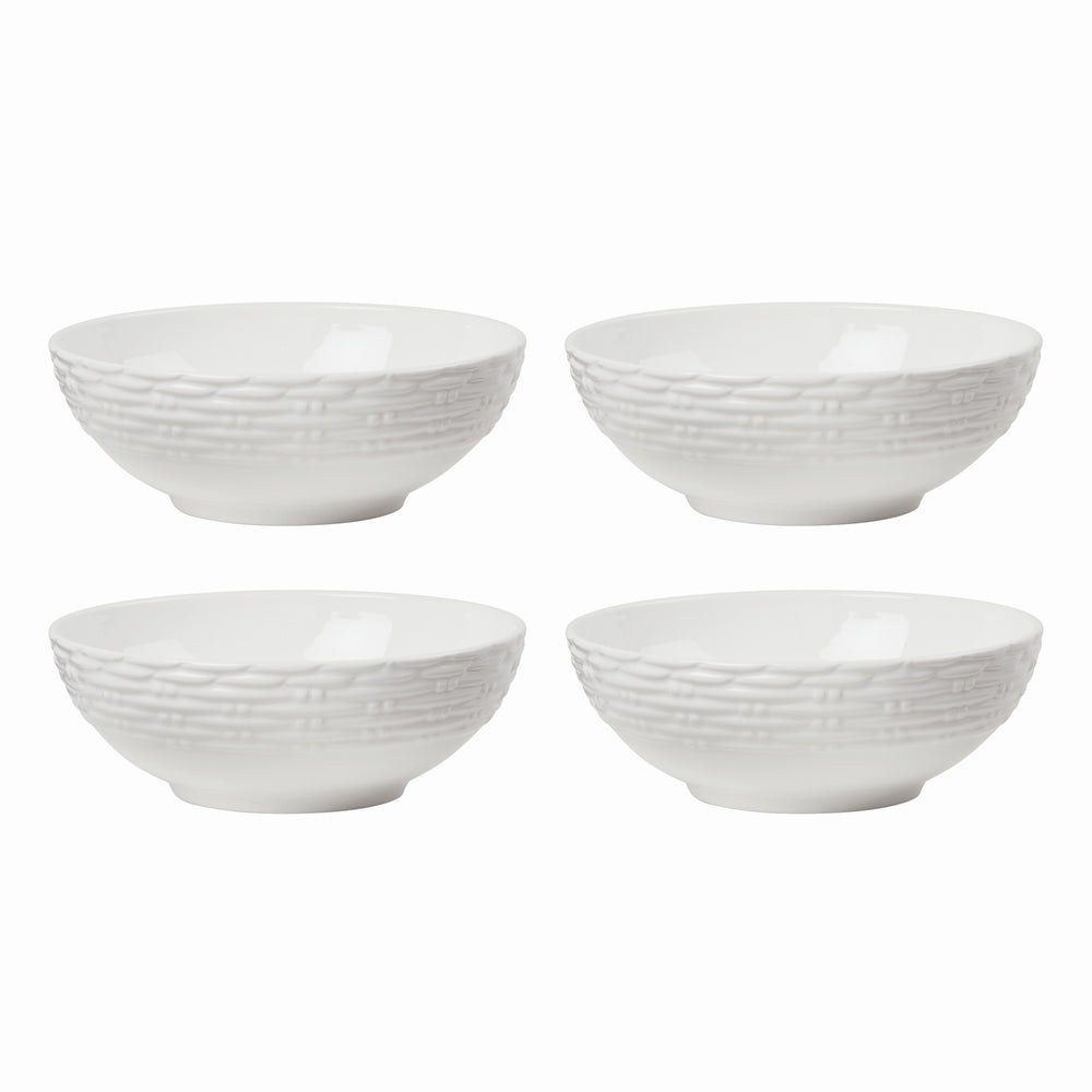 Lenox Wicker Creek All-Purpose Bowls, Set of 4 White, WHITE BONE CHINA 895308