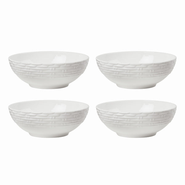 Lenox Wicker Creek All-Purpose Bowls, Set of 4 White, WHITE BONE CHINA 895308