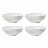 Wicker Creek Bone China All-Purpose Bowls, Set of 4, Dishwasher & Microwave Safe