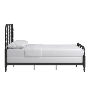 Homelegance By Top-Line Ambrose Metal Spool Bed Black Metal