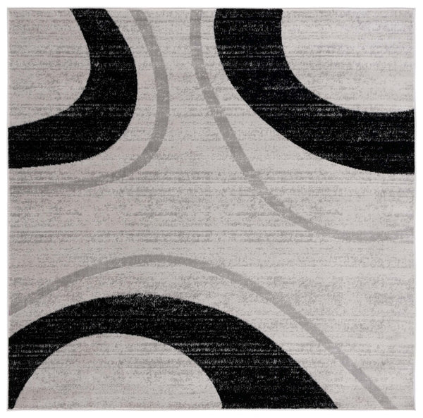 Safavieh Skyler 115 Power Loomed 55% Polypropylene, 40% Jute, 5% Polyester Modern Rug Ivory Grey / Black SKY115A-9