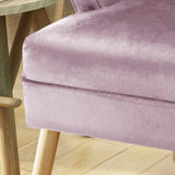 Christopher Knight Home® - Noble House - Mariposa Mid Century Light Lavender Velvet Accent Chair