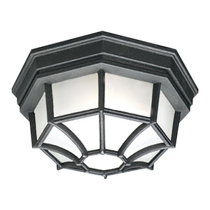 Cirque 10.5'' Wide 1-Light Outdoor Flush Mount - Black SL7457 Thomas