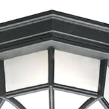 Cirque 10.5'' Wide 1-Light Outdoor Flush Mount - Black SL7457 Thomas