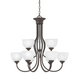 Tahoe 30'' Wide 9-Light Chandelier - Painted Bronze SL801663 Thomas