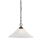 Elipse 18'' Wide 1-Light Pendant - Painted Bronze SL820063 Thomas