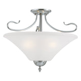 Elipse 19'' Wide 3-Light Pendant - Brushed Nickel SL825378 Thomas