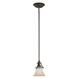 Harmony 7'' Wide 1-Light Mini Pendant - Aged Bronze SL825662 Thomas