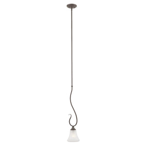 Elipse 6'' Wide 1-Light Mini Pendant - Painted Bronze SL829163 Thomas