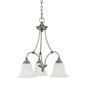 Harmony 20'' Wide 3-Light Chandelier - Satin Pewter SL880341 Thomas