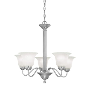 Riva 25'' Wide 5-Light Chandelier - Brushed Nickel SL881178 Thomas