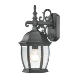 Covington 16'' High 1-Light Outdoor Sconce - Black SL92287 Thomas