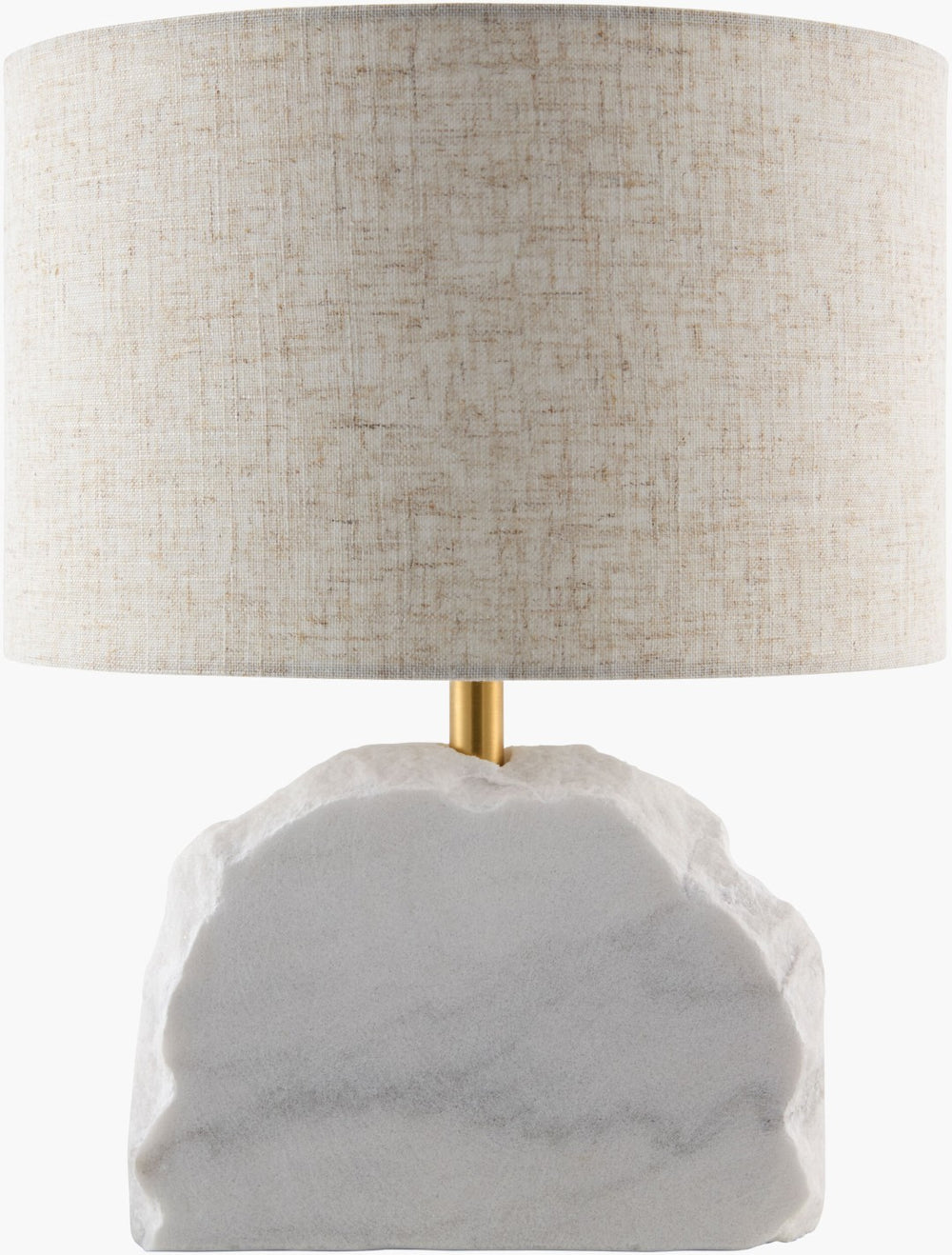 Surya Selbor Felt Cotton Accent Lamp Soft Textile Diffused Ambient Light for Bedroom Decor SLBR-001