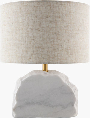 Surya Selbor Felt Cotton Accent Lamp Soft Textile Diffused Ambient Light for Bedroom Decor SLBR-001