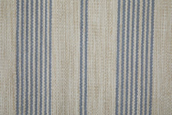 Feizy Rugs Duprine Eco-friendly Hand-woven Indoor Rug - Stylish Nautical Design With Classic Pin Stripes Blue,Ivory,Tan Pet,Polyester 7220560fblu000h00