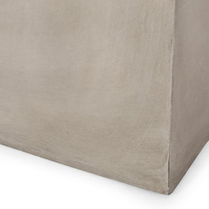 English Elm Outdoor Mgo Concrete Cube Side Table for Patio Deck or Garden Lounge Spaces 70882.00