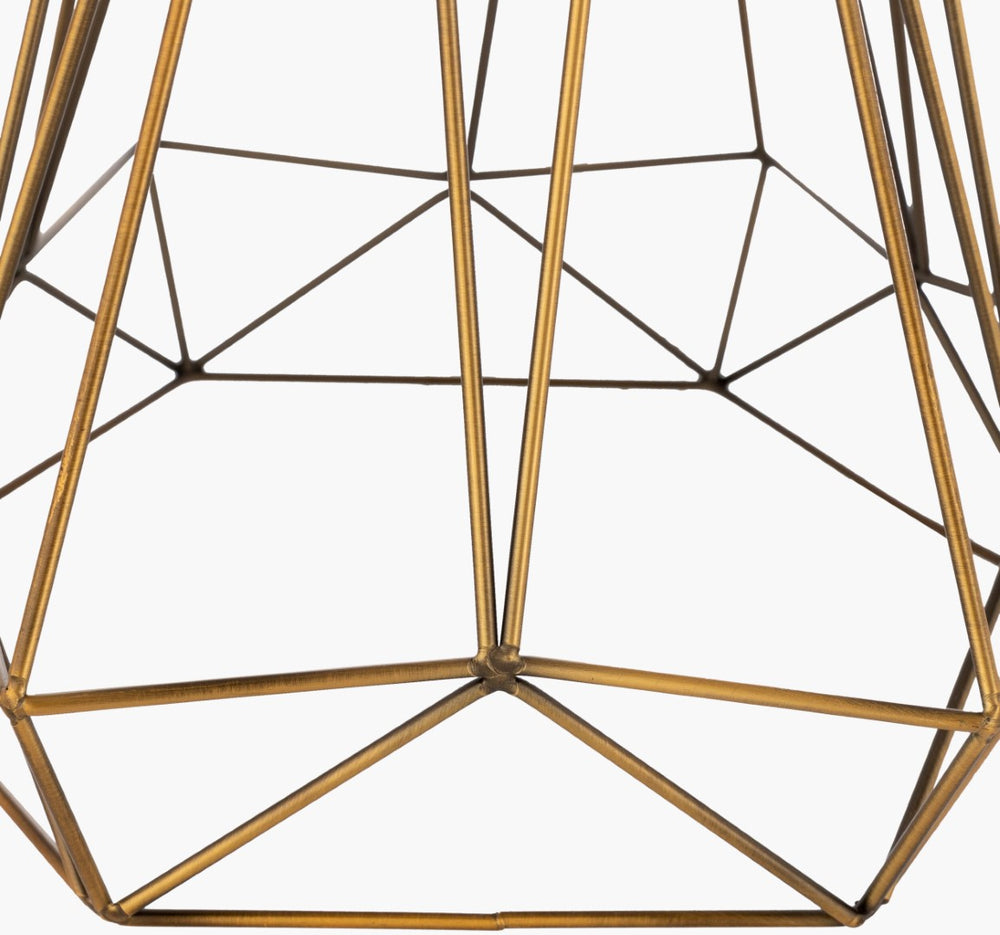 Surya Steele Modern 24" Accent Table Lamp - Stylish Linen Design For Minimalist Home Decor & Easy Care Body, Metallic ,Brass,Shade, White,Finial, Metallic ,Brass,Harp, Metallic ,Brass,Cord, Translucent Steel,Linen,Iron Sle-002