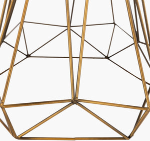 Surya Steele Modern 24" Accent Table Lamp - Stylish Linen Design For Minimalist Home Decor & Easy Care Body, Metallic ,Brass,Shade, White,Finial, Metallic ,Brass,Harp, Metallic ,Brass,Cord, Translucent Steel,Linen,Iron Sle-002