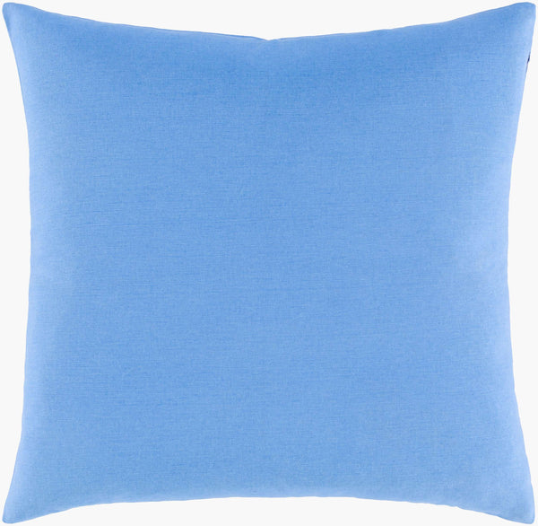 Surya Sea Life Slf-004 18" Square Accent Pillow - Whimsical Cotton Decor For Home, Easy Care & Unique Style Sky Blue Cotton,Cotton Slf006-1818p