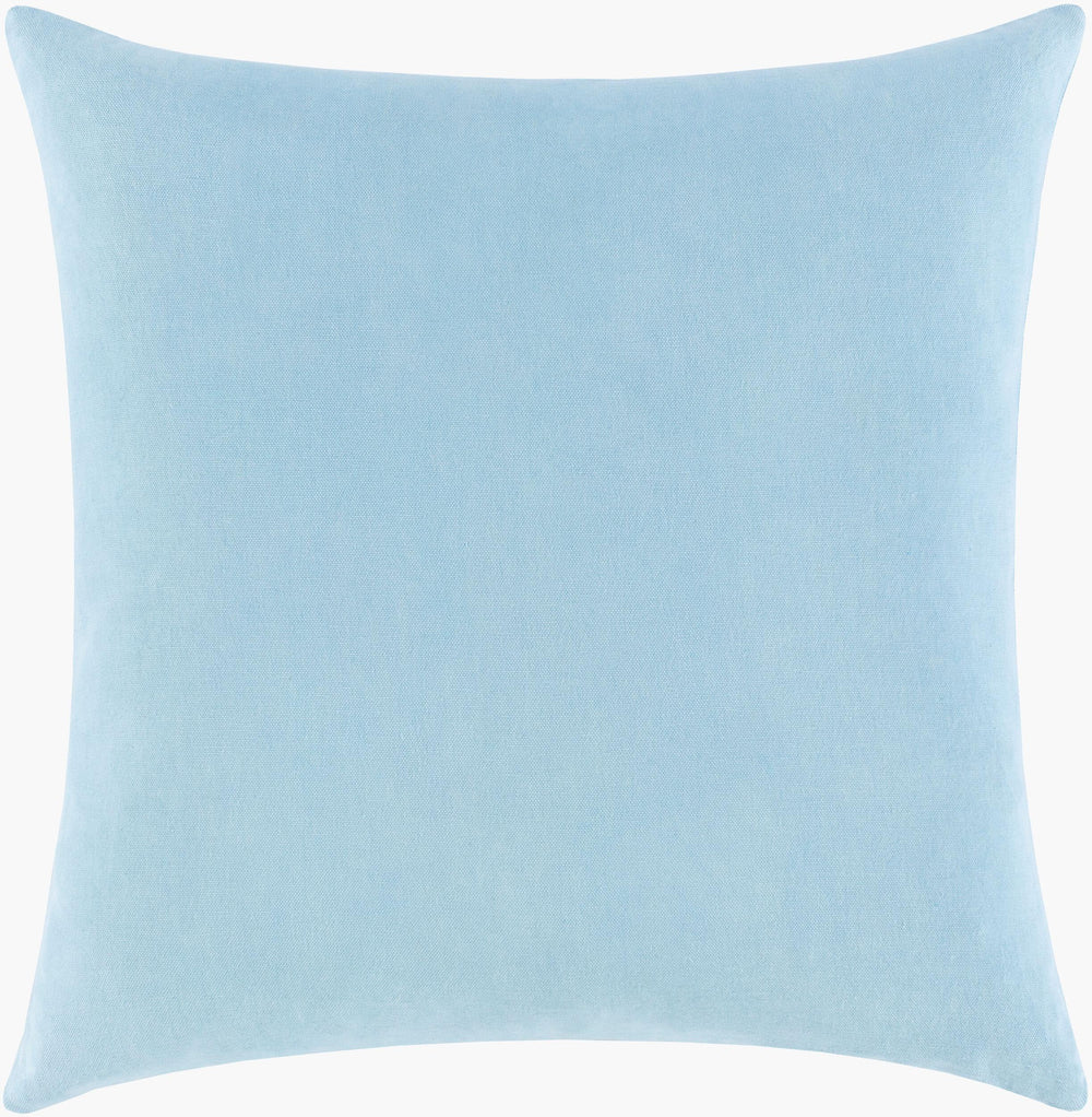 Surya Sea Life Slf-004 18" Square Accent Pillow - Whimsical Cotton Decor For Home, Easy Care & Unique Style Ice Blue Cotton,Cotton Slf007-1818