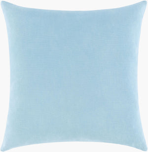 Surya Sea Life Slf-004 18" Square Accent Pillow - Whimsical Cotton Decor For Home, Easy Care & Unique Style Ice Blue Cotton,Cotton Slf007-1818