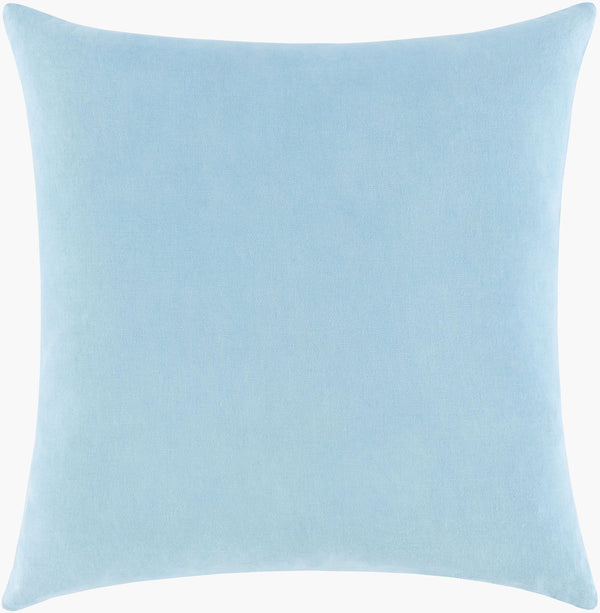 Surya Sea Life Slf-004 18" Square Accent Pillow - Whimsical Cotton Decor For Home, Easy Care & Unique Style Ice Blue Cotton,Cotton Slf007-1818