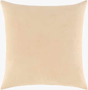 Surya Sea Life Slf-004 18" Square Accent Pillow - Whimsical Cotton Decor For Home, Easy Care & Unique Style Beige Cotton,Cotton Slf009-1818