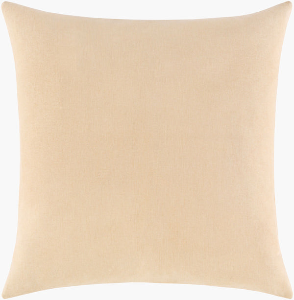Surya Sea Life Slf-004 18" Square Accent Pillow - Whimsical Cotton Decor For Home, Easy Care & Unique Style Beige Cotton,Cotton Slf009-1818