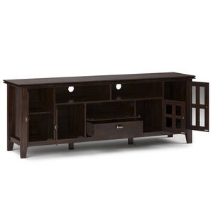 English Elm Artisan 72" Tv Media Stand - Handcrafted Solid Wood With Vintage Charm & Ample Storage For Tvs Up To 80" B136P158427