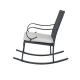 Christopher Knight Home® - Noble House - Harmony Outdoor Wicker Rocking Chair With Cushion