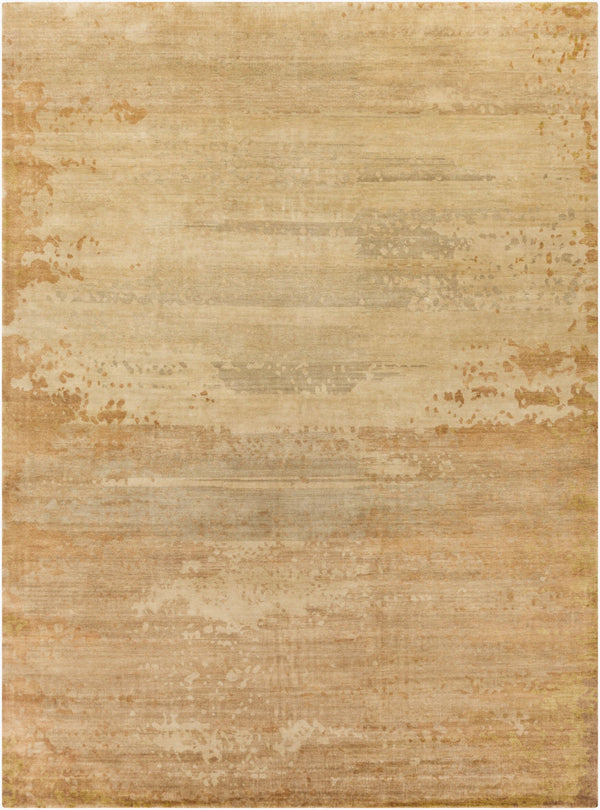 Surya Slice Of Nature Sli-6400 Handmade 2' X 3' Mid-century Modern Rug - Luxurious Wool & Viscose Design Beige Wool,Viscose Sli6400-811