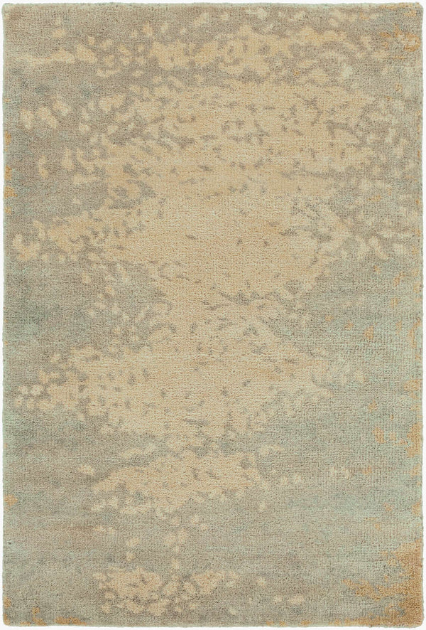 Surya Slice Of Nature Sli-6400 Handmade 2' X 3' Mid-century Modern Rug - Luxurious Wool & Viscose Design Taupe Wool,Viscose Sli6401-23