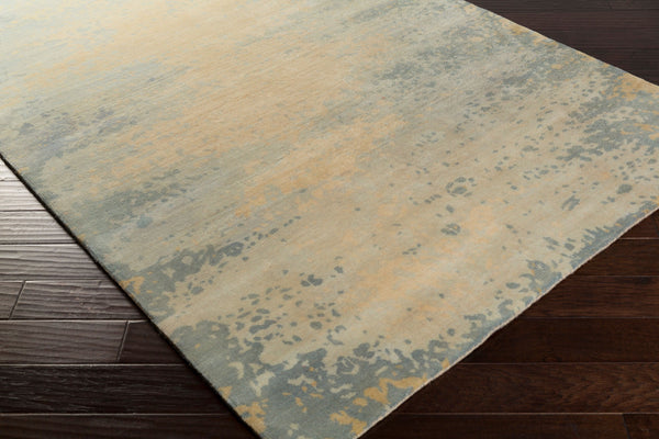 Surya Slice Of Nature Sli-6400 Handmade 2' X 3' Mid-century Modern Rug - Luxurious Wool & Viscose Design Taupe Wool,Viscose Sli6401-23