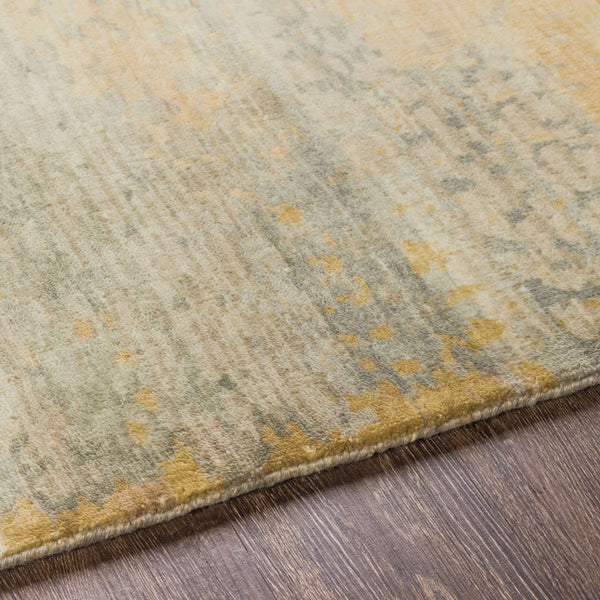 Surya Slice Of Nature Sli-6400 Handmade 2' X 3' Mid-century Modern Rug - Luxurious Wool & Viscose Design Taupe Wool,Viscose Sli6401-23