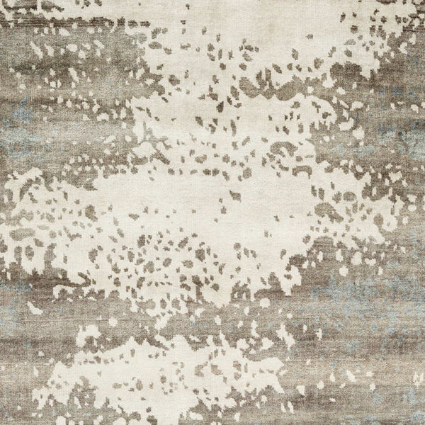 Surya Slice Of Nature Sli-6400 Handmade 2' X 3' Mid-century Modern Rug - Luxurious Wool & Viscose Design Charcoal Wool,Viscose Sli6404-23