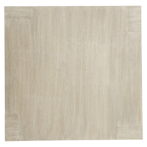 Bernhardt Bernhardt Darsa Asymmetrical Wire-Brushed Oak Cocktail Table 54" Square Atacama Finish Modern Centerpiece 507022