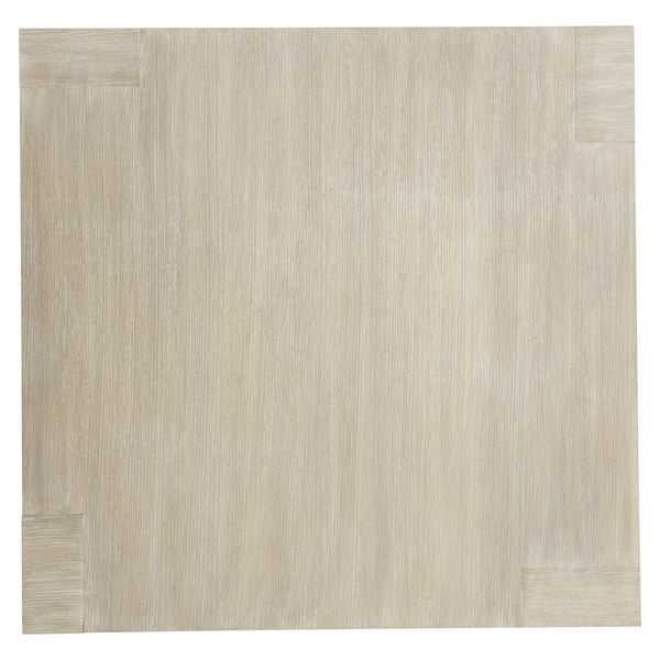 Bernhardt Bernhardt Darsa Asymmetrical Wire-Brushed Oak Cocktail Table 54" Square Atacama Finish Modern Centerpiece 507022