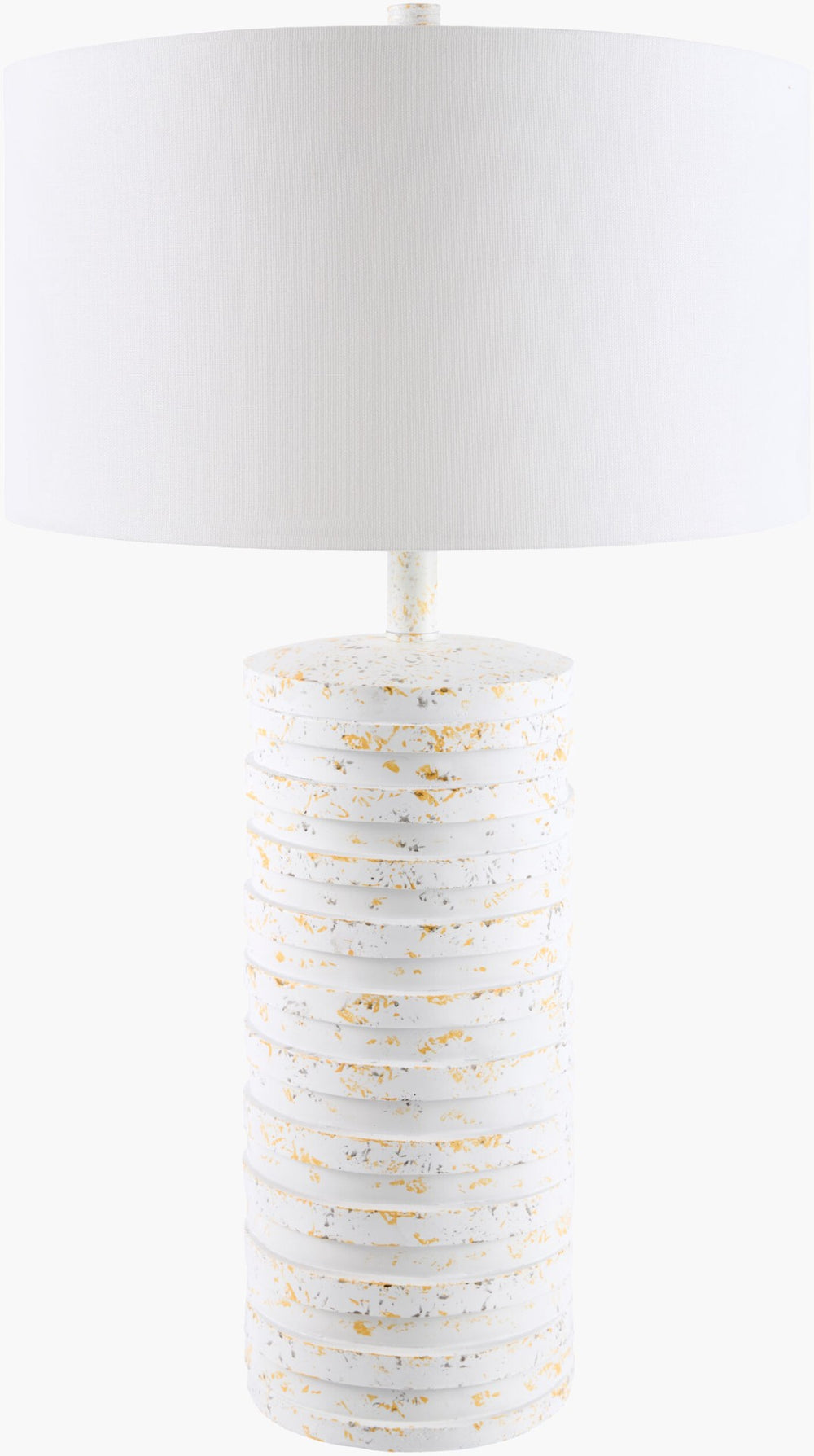 Livabliss Sulak Metal Table Lamp with Linen Shade Mid Century Modern Accent for Bedroom SLK-001