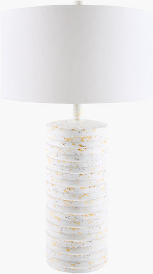 Livabliss Sulak Metal Table Lamp with Linen Shade Mid Century Modern Accent for Bedroom SLK-001