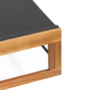 English Elm Christopher Knight Home® - MIA Chaise Lounge with Breathable Mesh Seating and Durable Acacia Wood Frame for Outdoor Relaxation Teak 50.5 L x 27.5 W x 9 H 72209.00BLK