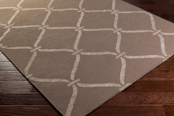 Surya Stallman Slm-1000 2'6" X 8' Handmade Durable Rug – Modern Decor With Natural Charm, Spot Clean Only! Taupe Wool,Viscose,Cotton Slm1000-268