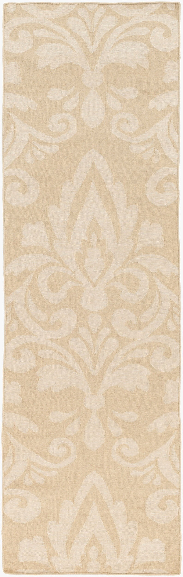 Surya Stallman Slm-1000 2'6" X 8' Handmade Durable Rug – Modern Decor With Natural Charm, Spot Clean Only! Beige Wool,Viscose,Cotton Slm1022-268