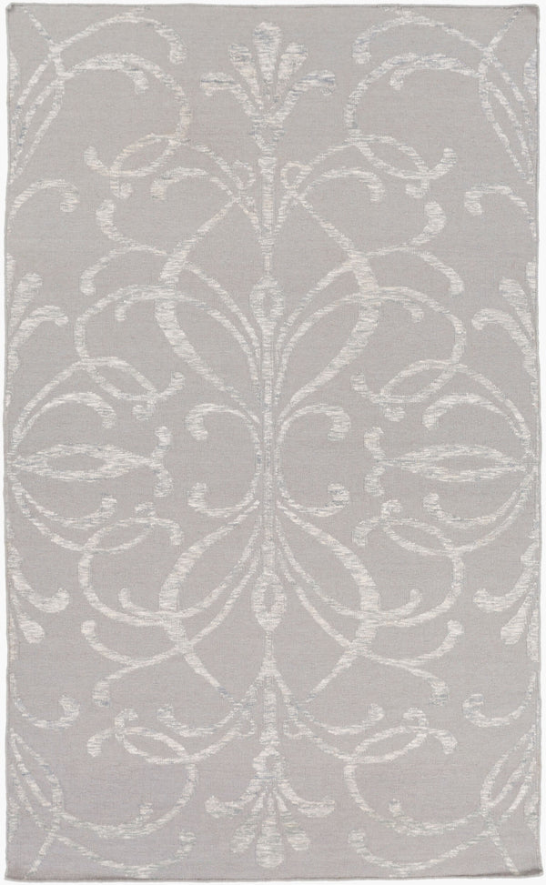 Surya Stallman Slm-1000 2'6" X 8' Handmade Durable Rug – Modern Decor With Natural Charm, Spot Clean Only! Gray Wool,Viscose,Cotton Slm1032-810