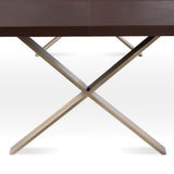 Park Hill Rhodes Leather and Brass Dining Table EFT26321