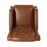 Christopher Knight Home® Noble House Faux Leather Manual Standard Recliner Light Brown