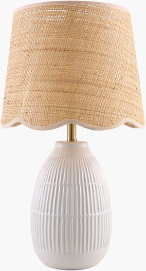 Livabliss Soleny Woven Jute and Metal Base Table Lamp Coastal Warmth for Bedroom or Entryway SLNY-002