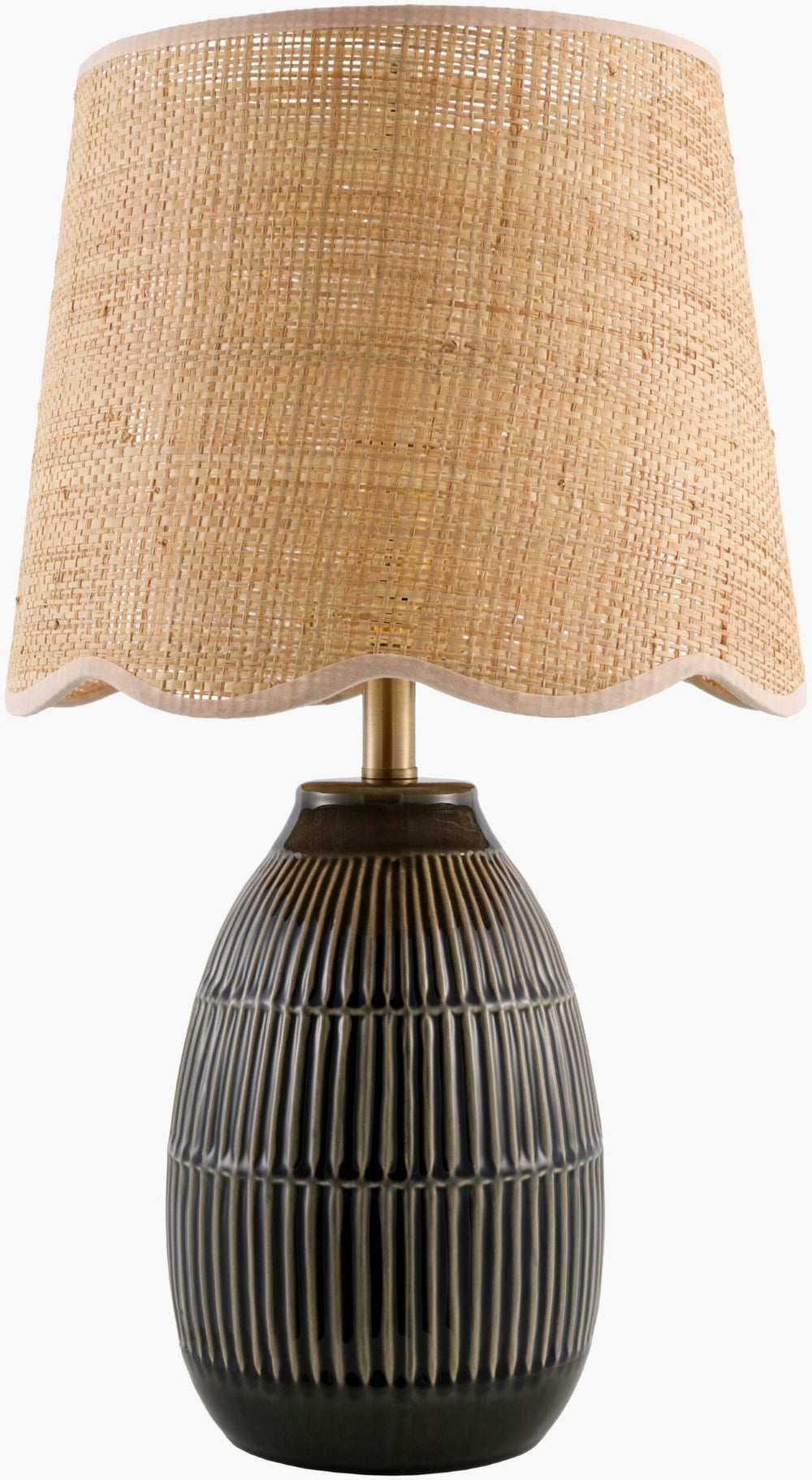 Livabliss Soleny Coastal Jute and Felt Table Lamp Warm Ambient Glow for Bedroom or Entryway SLNY-007