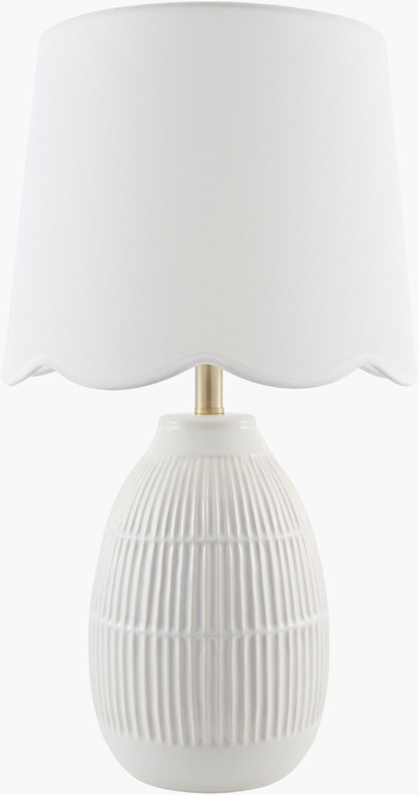 Livabliss Soleny Coastal Traditional Linen Shade Table Lamp for Bedside or Entryway Ambiance SLNY-009